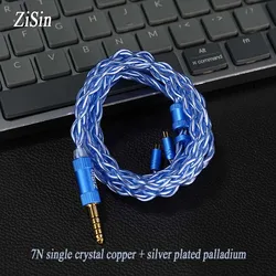 ZiSin-43 4-Core Litz HIFI Earphone Upgrade Cable With 3.5/2.5/4.4mm MMCX 0.78 2Pin For MK4 Legacy2 Blessing3 Variations.