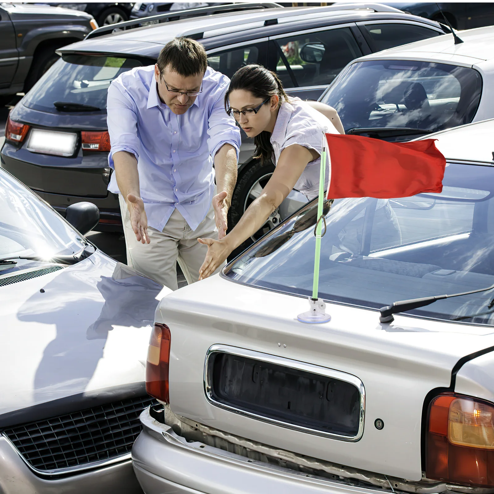 

Car Flagpole Holder Plastic Suction Cup Mount Strong Stable Car Flag Pole Base Vehicle Flag Display Stand Bracket for Motorcycle