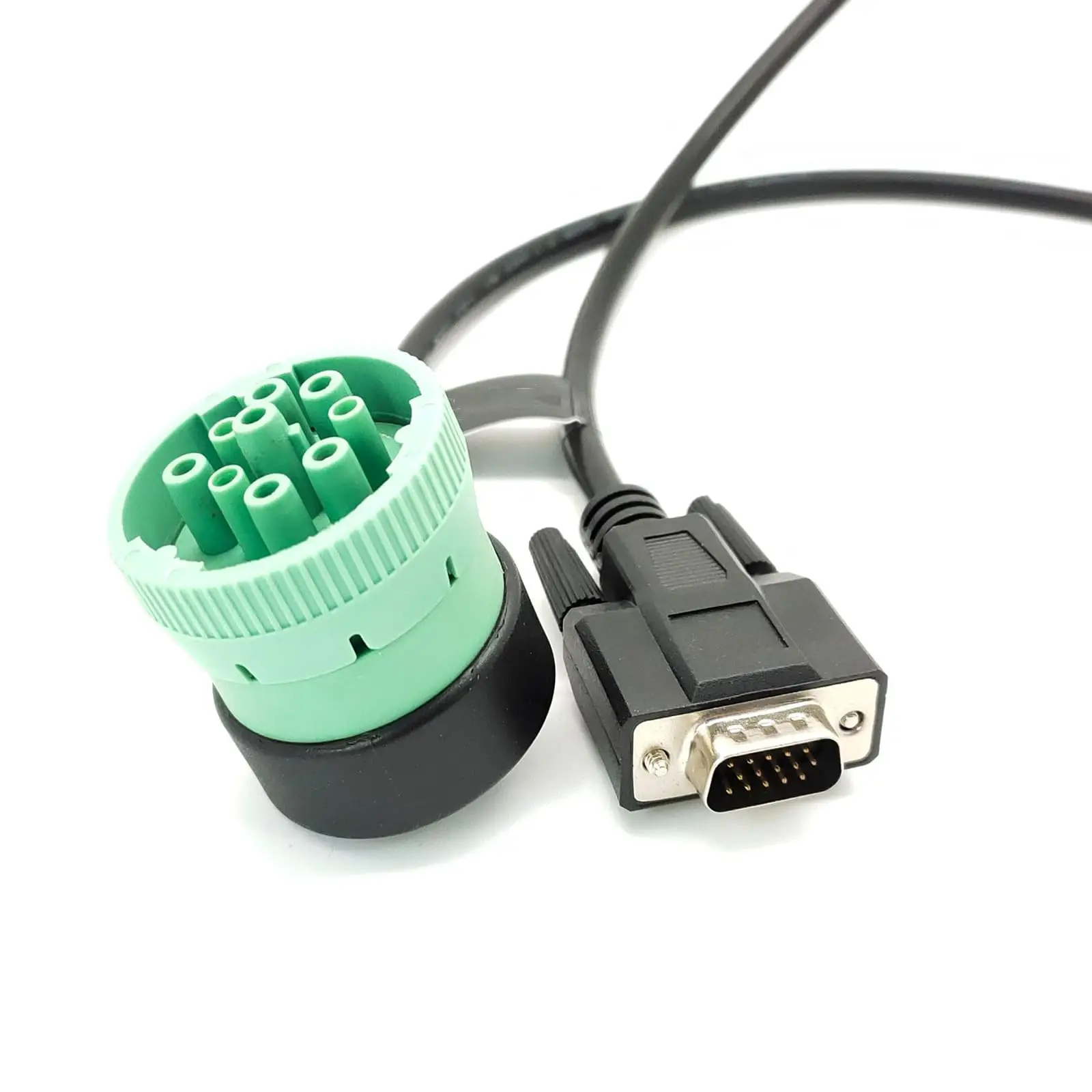 DB15 Male to J1939 9 Pin Male 90 Degree Right Angle Adapter Cable 1M/3.3ft