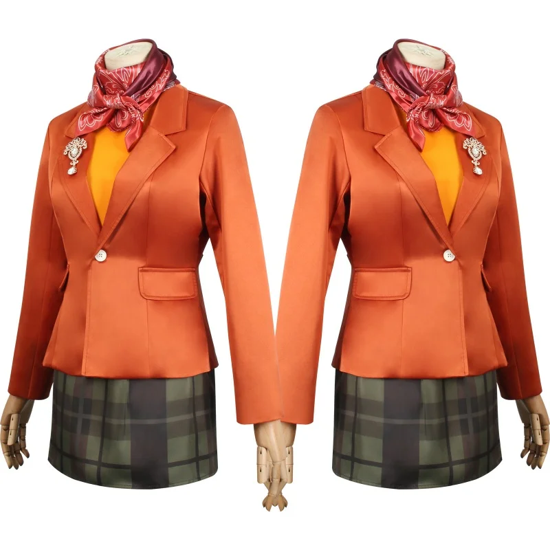 Ashley Graham Cosplay Costume Jacket Dress Anime Game Halloween Carnival Uniform Suit