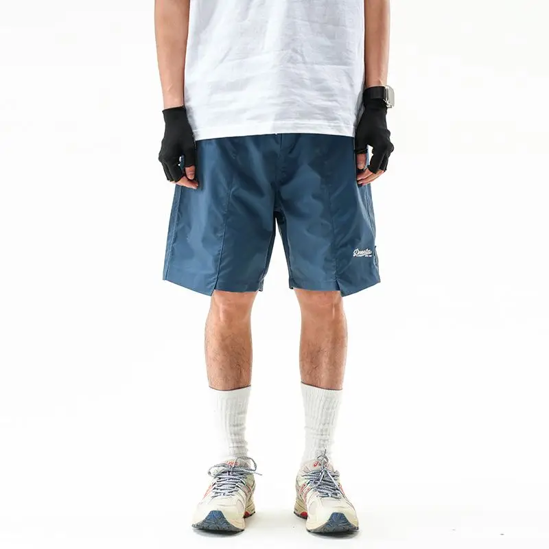 Summer New Embroidered Casual Shorts Men's Quick Drying Short Pants Outdoor Beach Pants Cycling Running Tennis Fitness Sports