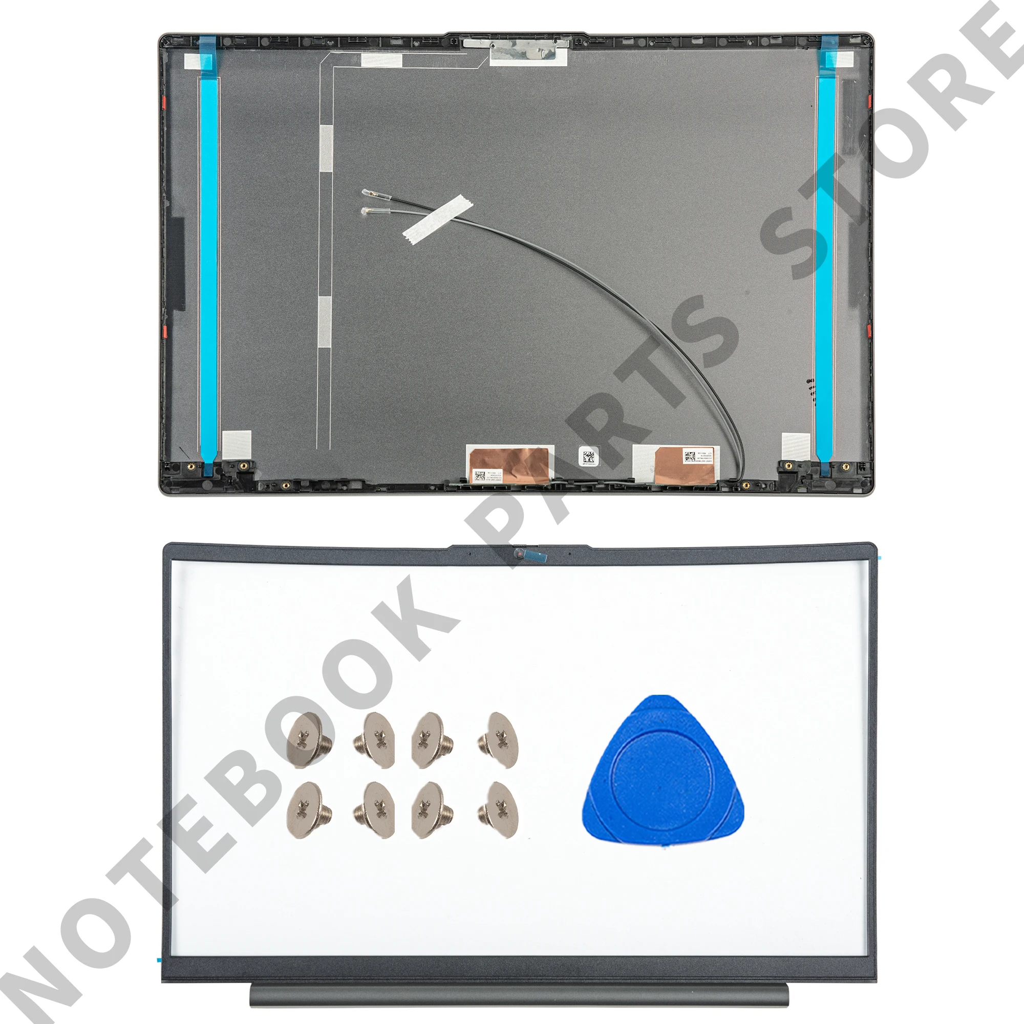 Imagem -05 - Capa Traseira Moldura para Ideapad 15iil05 15are05 15itl05 15alc05 Laptop Top Case Dobradiças Nova Peça Substituir Reparo de Metal 15.6 Polegadas