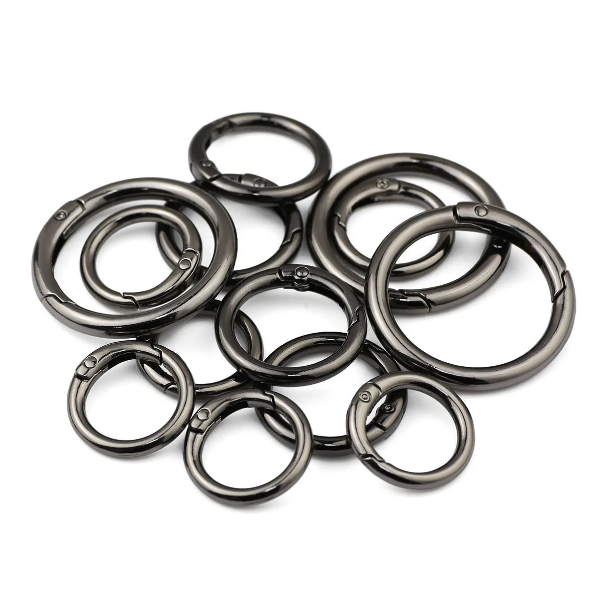 

Black Color Metal Spring buckle For Jewelry Making Bracelet Necklace Keychain Eardrop Backpack DIY Accessories 25/30/35/41mm