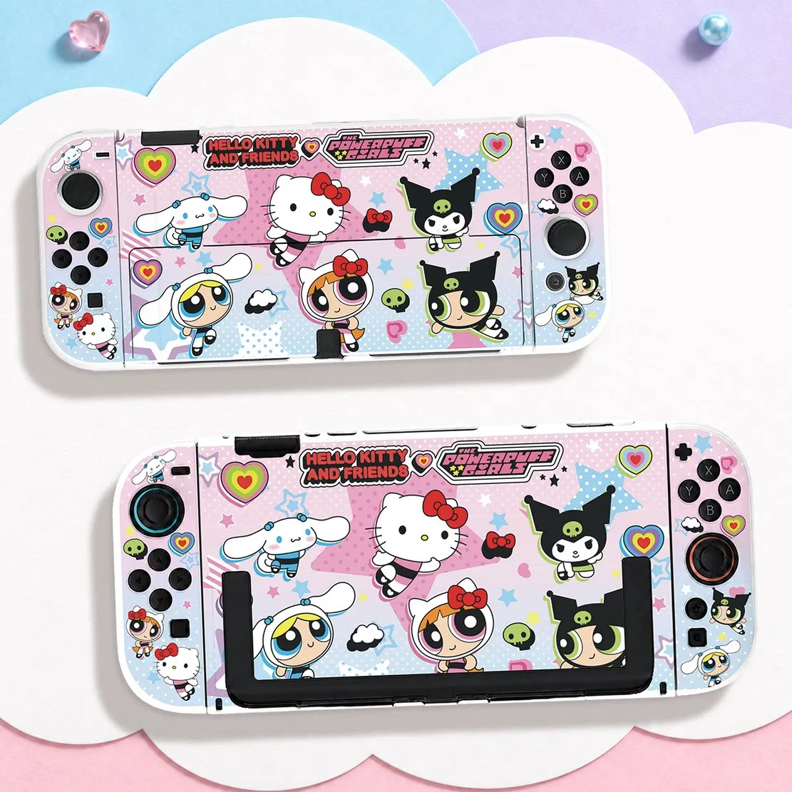 Anime Cartoon Sanrio Switch Split Case Full Coverage Joy-Con Controller Shell for Nintendo Switch 2 OLED NS Console Dock Cover