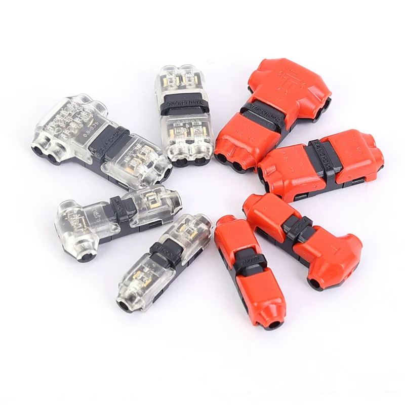 2Pin Pluggable Wire Connector Quick Splice Electrical Cable Crimp Auto Terminals for Wires Wiring 8-22AWG LED Car Connectors