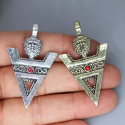 2Pcs/lot VELES Sign Of Veles Lavic Culture Pagan's Sign Charm Pendant For DIY Necklace Earrings Handmade Jewelry Making