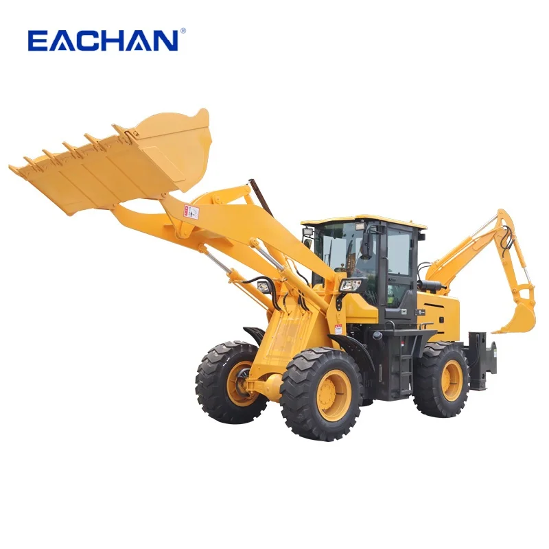 Hot Sale 4WD Hydraulic Backhoe Loader Municipal Construction Backhoe Loader Digger Landscaping Wheel 4x4 Backhoe Loader