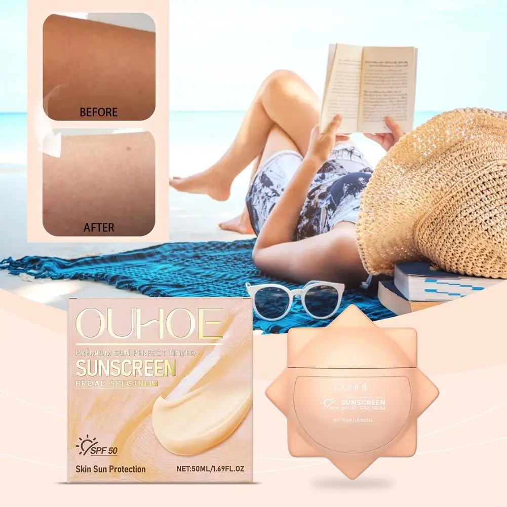 SPF50PA++ 리터치 선스크린 방수 땀 방지 항산화 크림 보호 태양 보습 케어 스킨 제품 Fa P9E5