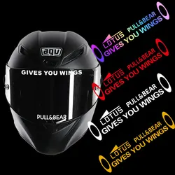 Ti dà le ali Racing Sponsor casco adesivo riflettente decorazione casco moto parabrezza anteriore adesivi corpo laterale