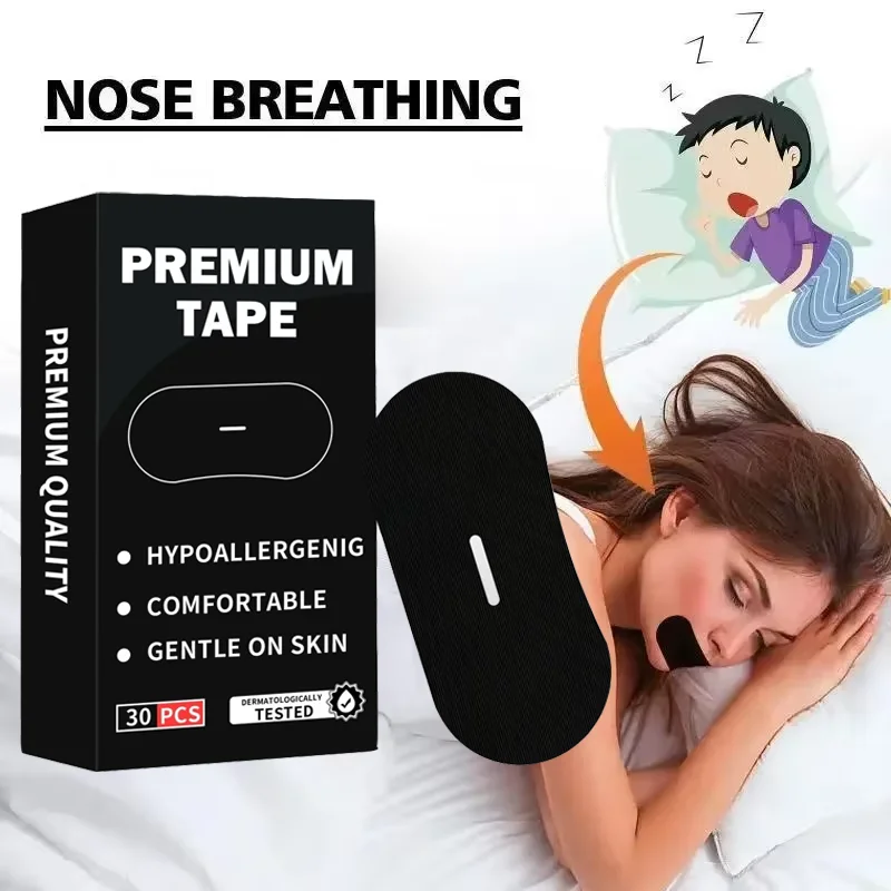 30/60/90Pcs Mouth Tape Sleeping Keep Mouth Close Prevent Snoring Gentle Sleep Breath Strips for Home Travel Mouth Tape for Night