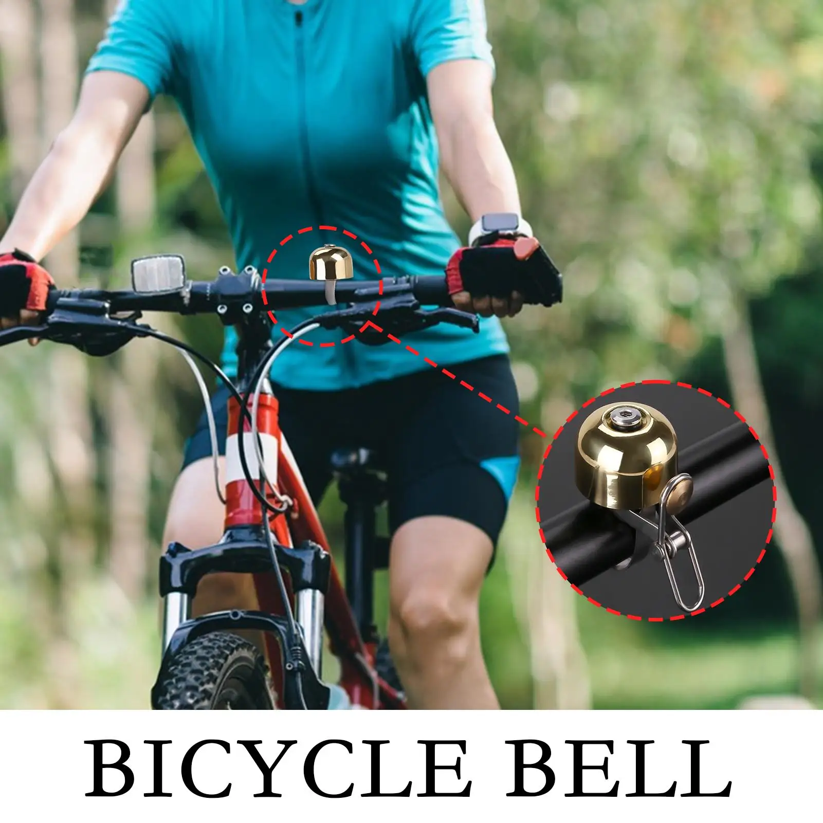 

Bike Ring Bell Loud Sound Mountain Bike Bell Handlebar Mount Retro Decor Horn For Men Women Kids Cycling Safety Electric Road
