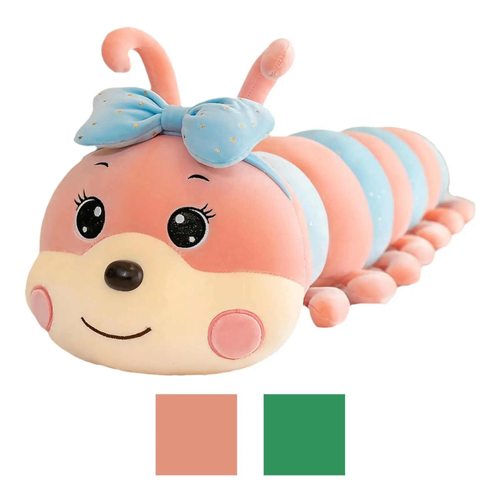 Adorável caterpillar wiggler inseto worm coxim plushie bonecas para meninas meninos aniversário