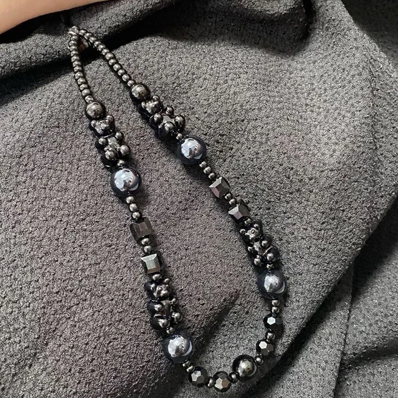 Black Teddy Bear Phone Case Chain Pendant Hanging On Wrist To Prevent The Phone Chain From Falling Off view 2