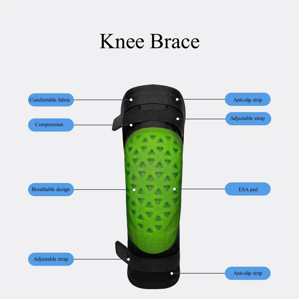 Ski Snowboard Gear Inner Wear Knee Pads Set Winter Sports Protective Gear Anti-Drop Knee Pads Brace