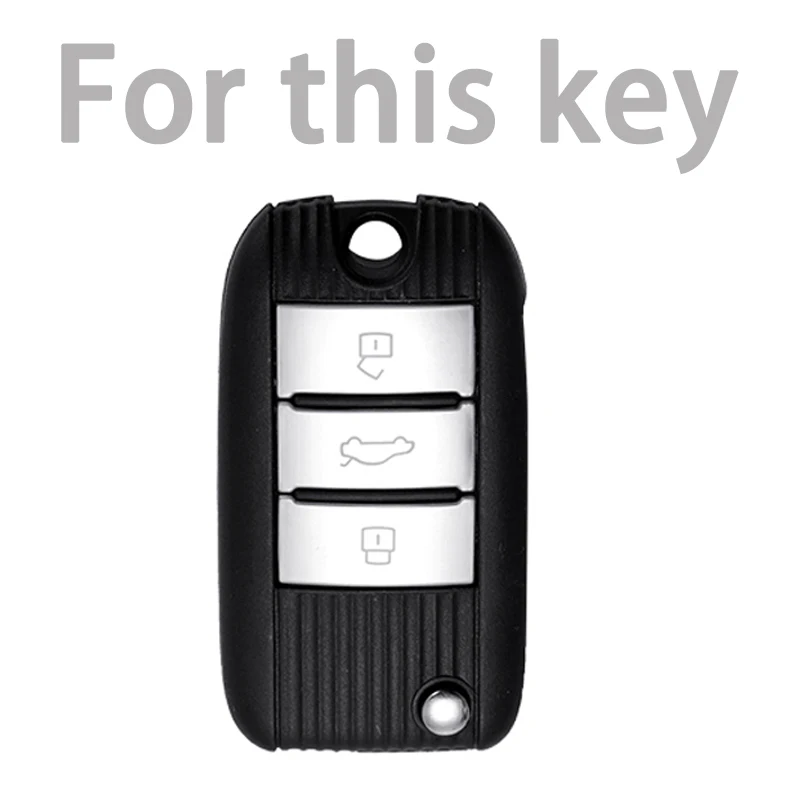 Penutup Casing Kunci Flip Mobil Kulit TPU untuk Roewe RX5 MG3 MG5 MG6 MG7 MG ZS GT GS 350 360 750 Aksesori Pelindung Cangkang Tas