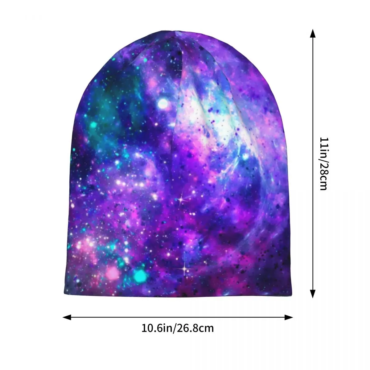 Cosmic Space Print Beanie Hats Fantasy Galaxy Bonnet Hats Men Women Unisex Trendy Kpop Knit Hat Winter Design Elastic Caps