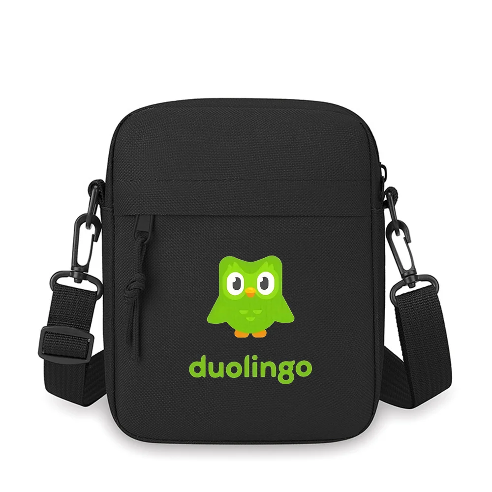 

Green owl ,app name Men Crossbody Bag Single Shoulder Women Cartoon Anime Film Printing Design Unisex