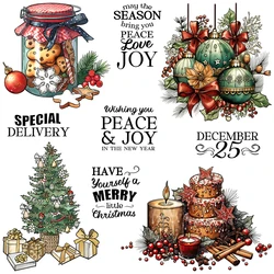 Mangocraft Sweet Christmas Candy Cake Stamps Cute Animals DIY Scrapbooking Supplies Silicone Stamp For Card Making Albums Decor
