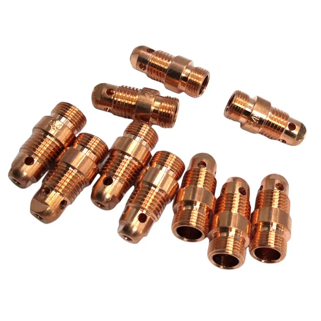 

10 Pieces TIG Welding Collet Body WP-9 18 26 Torch Consumables Cup