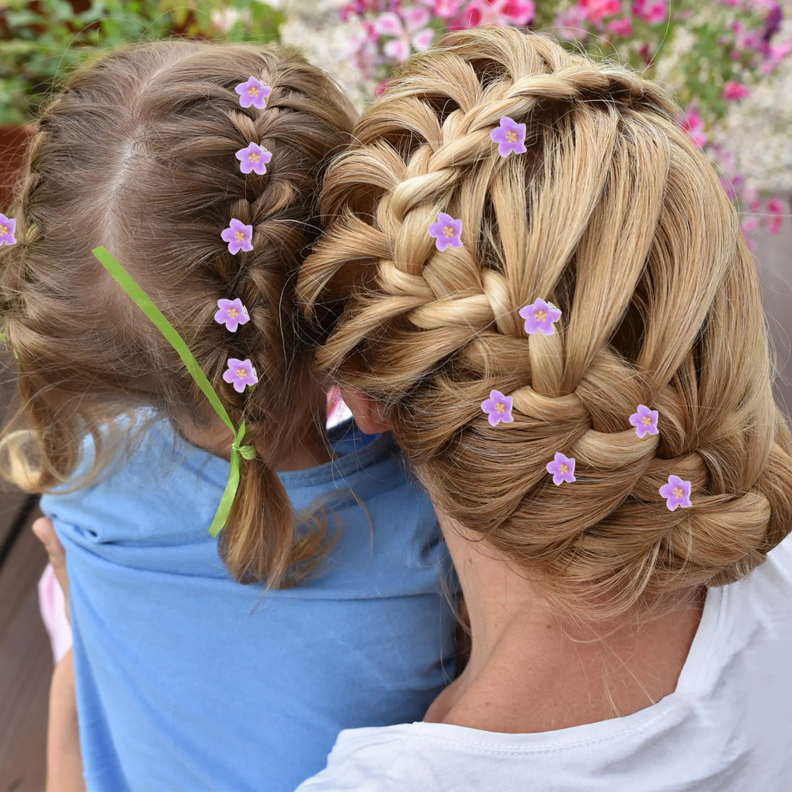 

30Pcs Decorative Flower Hair Clips Mini Claw Clips for Thick Hair Easy Grip Small Hairpins for Women Kids Stylish Updo Ponytail