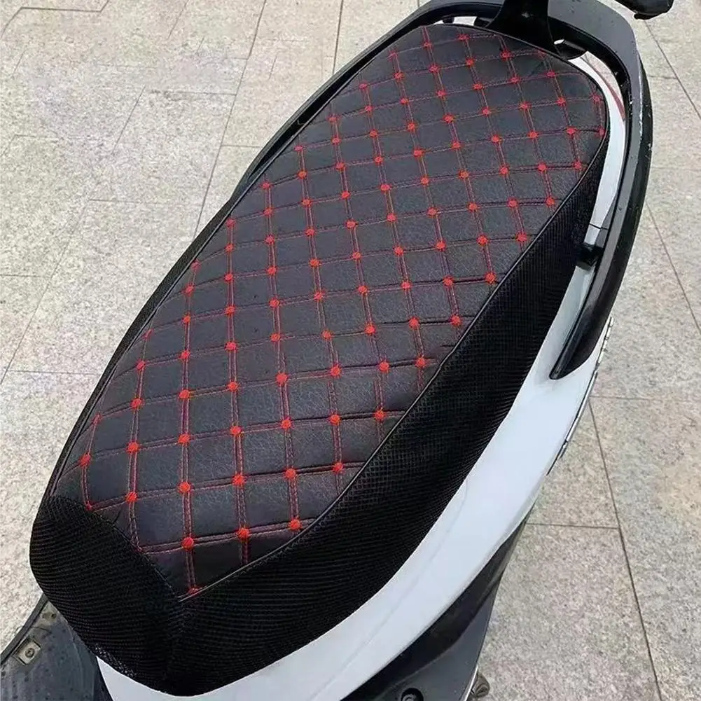 

Brand New Motorcycle Seat Cover 3D Leather Seat Motor Waterproof Scooter Seats Cushion Sunproof Pad Cushion Seat Cover Accessori
