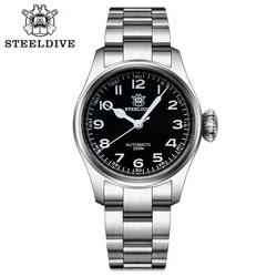 STEELDIVE SD1928M Luxury Automatic Mechanical Watch 316L Stainless Steel NH35 Movement Swiss Luminous 200M Waterproof Wristwatch