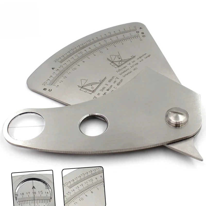 Fan Shape Welding Gauge Angle Height Test Ruler Welding Inspection Gage measuring tool