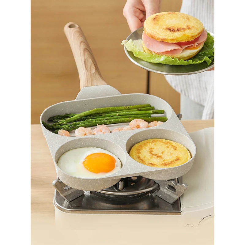 

Breakfast Pan Frying Burger Non-stick Frying Pancake Egg Artifact Egg Burger Pan Cookware Kitchen Cooking Craft Household