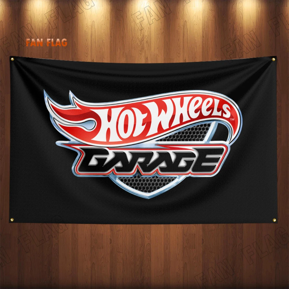 90x150CM Hotwheels Auto Parts Flag Car Truck Motor Parts Accessories Banner Garage Outdoor Decoration Tapestry Poster