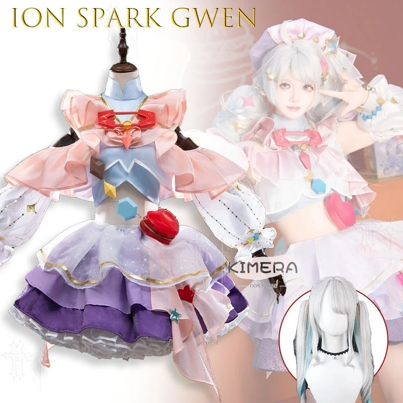 

Legends Spark Prestige Little Gwen Full Set Cosplay Costume For Women Party Disguise Suit Adult Lolita Halloween Lo