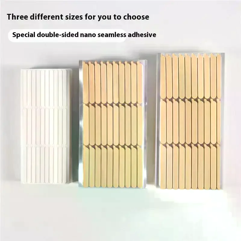 2 Sheets Double Sided Adhesive Tape Traceless False Nail Display Stand Nail Art Sticker