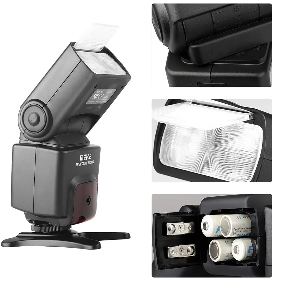 Imagem -02 - Meike Mk430 Velocidadelite Flash Ttl Compatível com Nikon D7100 D5300 D5200 D3500 D3100 D600 D800 D3200 D90 D80 D300 D7500 D780etc