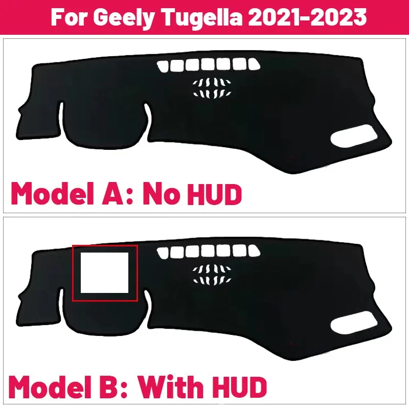 High Quality For Geely Tugella 2021 2022 2023 Car Dashboard Cover Mat Sun Shade Avoid Light Pad Carpets Anti-UV Interior
