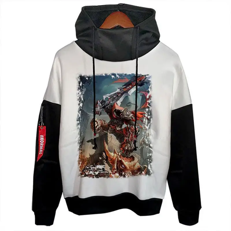 

New Darksiders Dark Bloodline Trendy Hooded Fleece Sweatshirt Casual Polyester Fiber Unisex Non-deformable Warmth Clothing