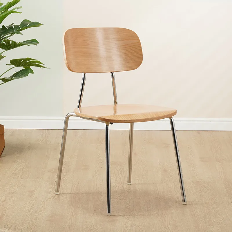 

Minimalist Modern Dining Chairs Wooden Restaurant Designer Lounge Clear Dining Chairs Comfortable Accent Sillas Home Furniture