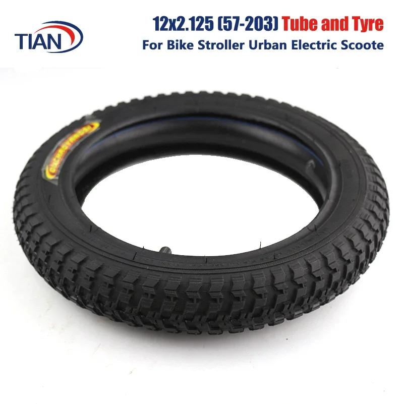 

High Quality 12x2.125 57-203 Tire Fits 49cc Mini Dirt Bike E Scooter Tube Razor Dirt Bike Rocket 12inch Tyre and Inner Tire