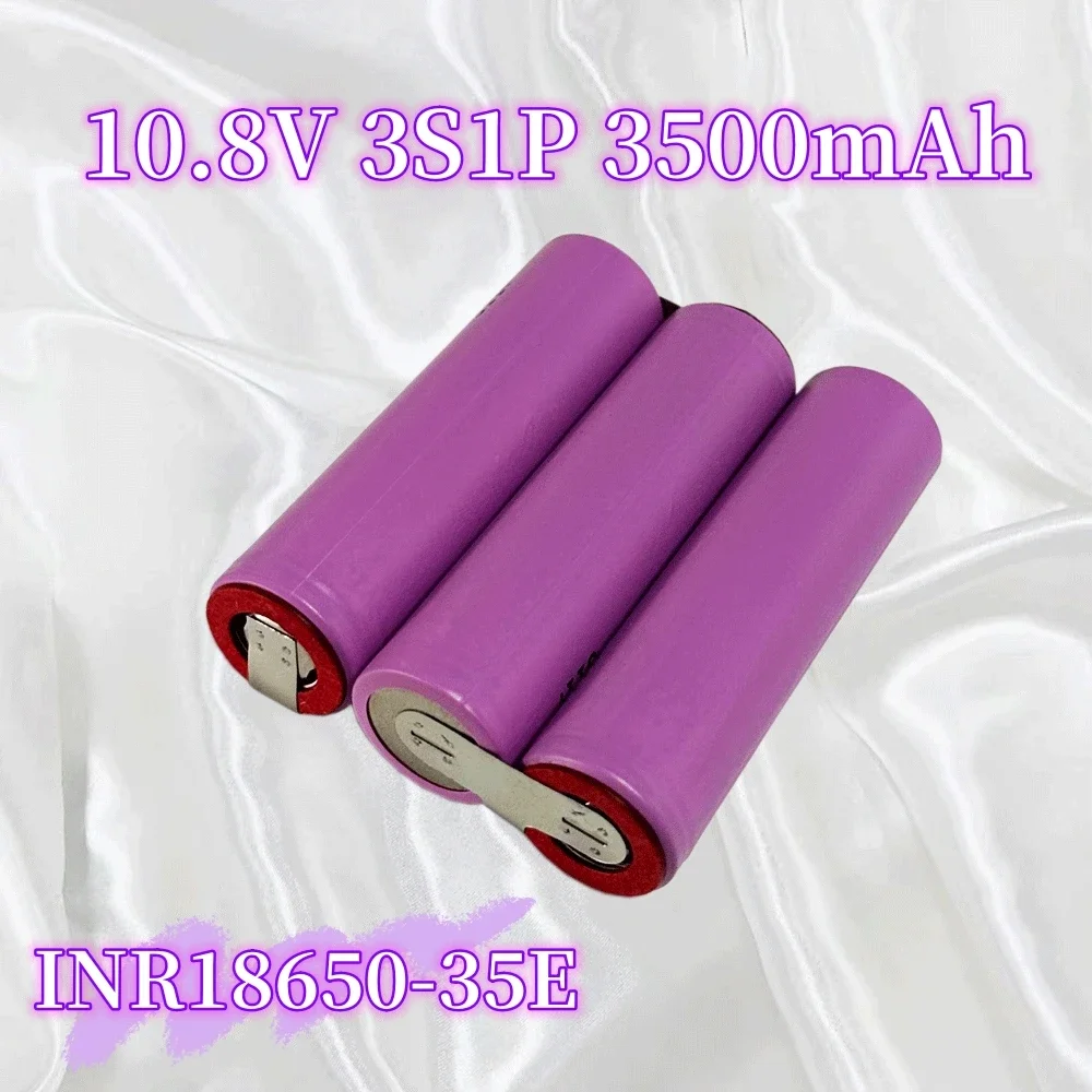 7.4V-24v 3.5Ah series connection 18650 battery pack, INR18650-35E 3500mAh 24v screwdriver customized battery