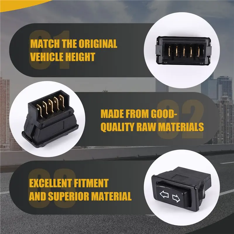 Top-Rated Universal Electric Power Window Switch Button 5 Pin 20A 12VDC For Car Truck Vehicle