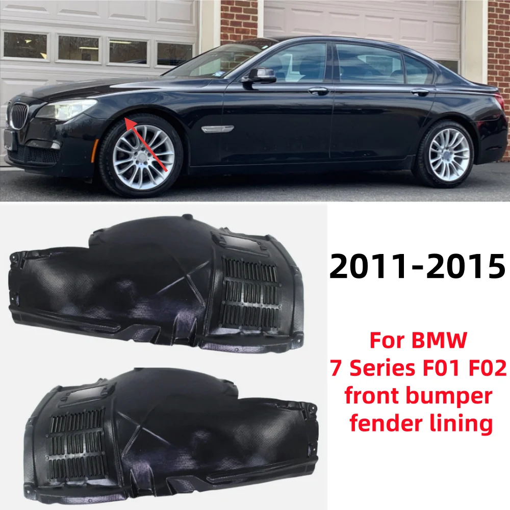 

For BMW 7 Series F01 F02 2009-2015 car front wheel fender liner mudguard OE: 51717185163/51717185164