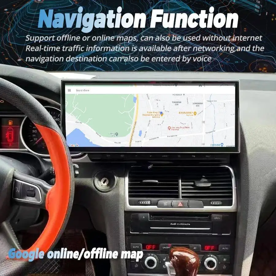 Android 15 стерео BT DSP для Audi A6 S6 RS6 Q7 SQ7 2005-2015 CarPlay навигация встроенный 360 QLED экран новый 15,8-дюймовый автомобильный радиоприемник GPS