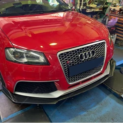 Gloss Black 3Pcs Front Bumper Lip Spoiler Splitter Diffuser For AUDI RS3 8P Sportback 2011 2012 2013 Bodykits Tuning