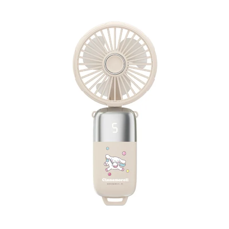 

Sanrio Cinnamoroll My Melody Anime Kawaii Handheld Small Fan Cute Cartoon Usb Portable Desktop Silent Foldable Neck Fan Gifts