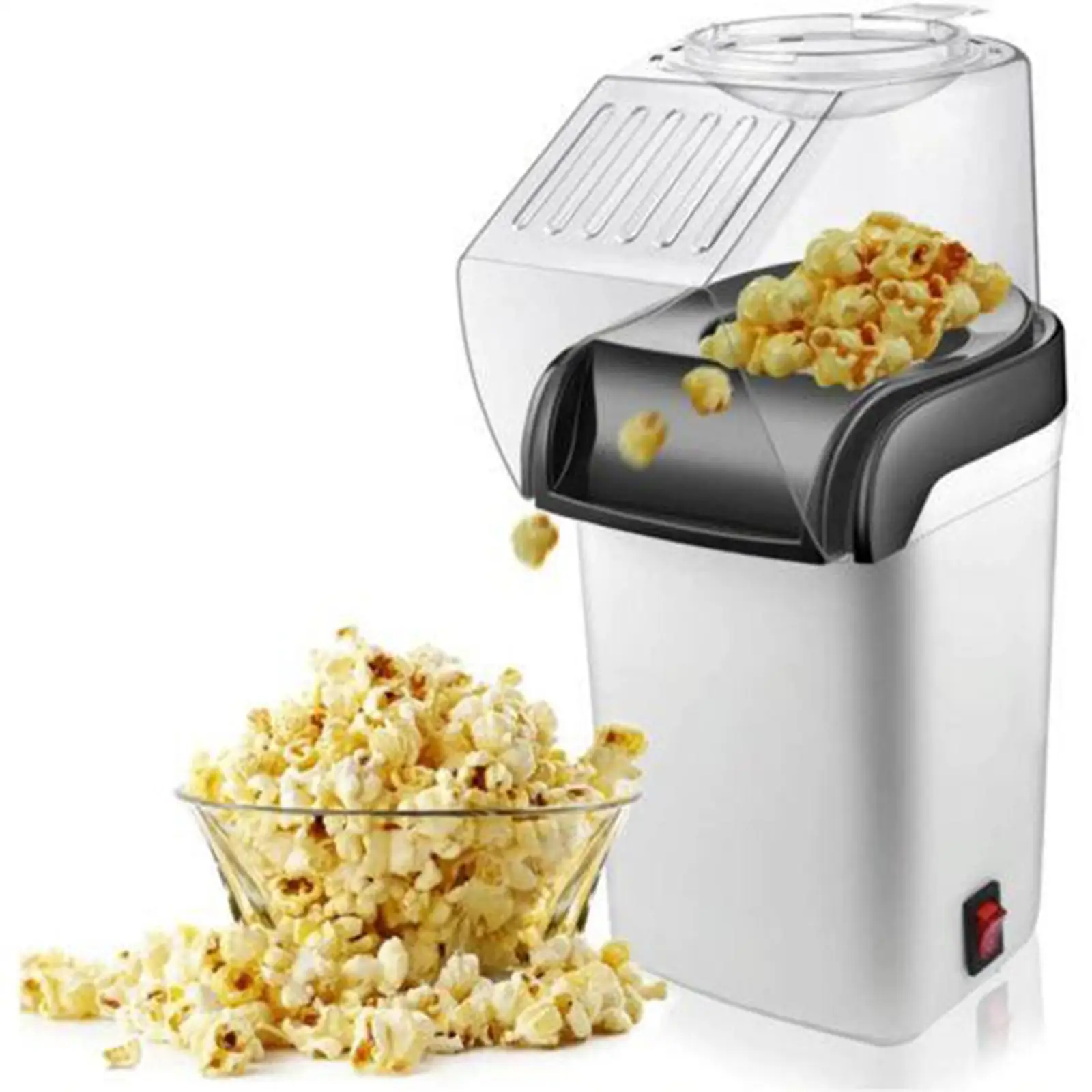 Electric Air Popcorn Machine Mini Appliance for Oil Free Popcorn Making in Home Kitchens
