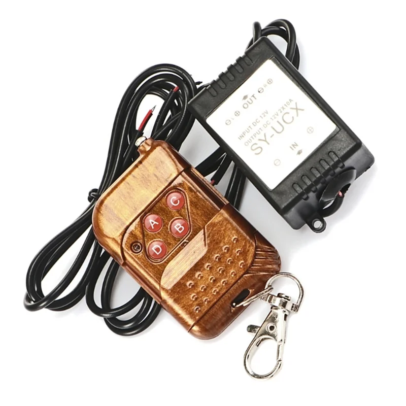 وحدة تحكم في ضوء شريط LED IR RGB جيدةًا - جهاز تحكم عن بعد مدمج مع 4 مفاتيح، تعمل بالطاقة DC12V