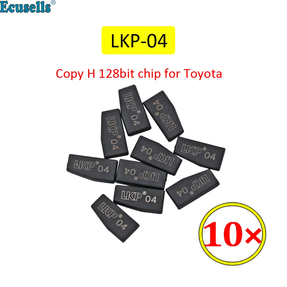 

10pcs/lot LKP-04 Ceramic Carbon Chip LKP04 Pro Copy H 128bit Transponder Chip for Toyota LKP 04 Support Tango