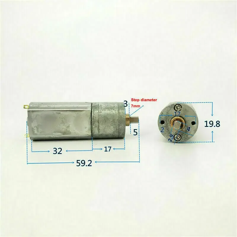 DC 3V-9V 5V 6V 98R Micro Full Metal Gearbox Mini Electirc Gear Motor Slow Speed Reducer DIY Smart Robot Car