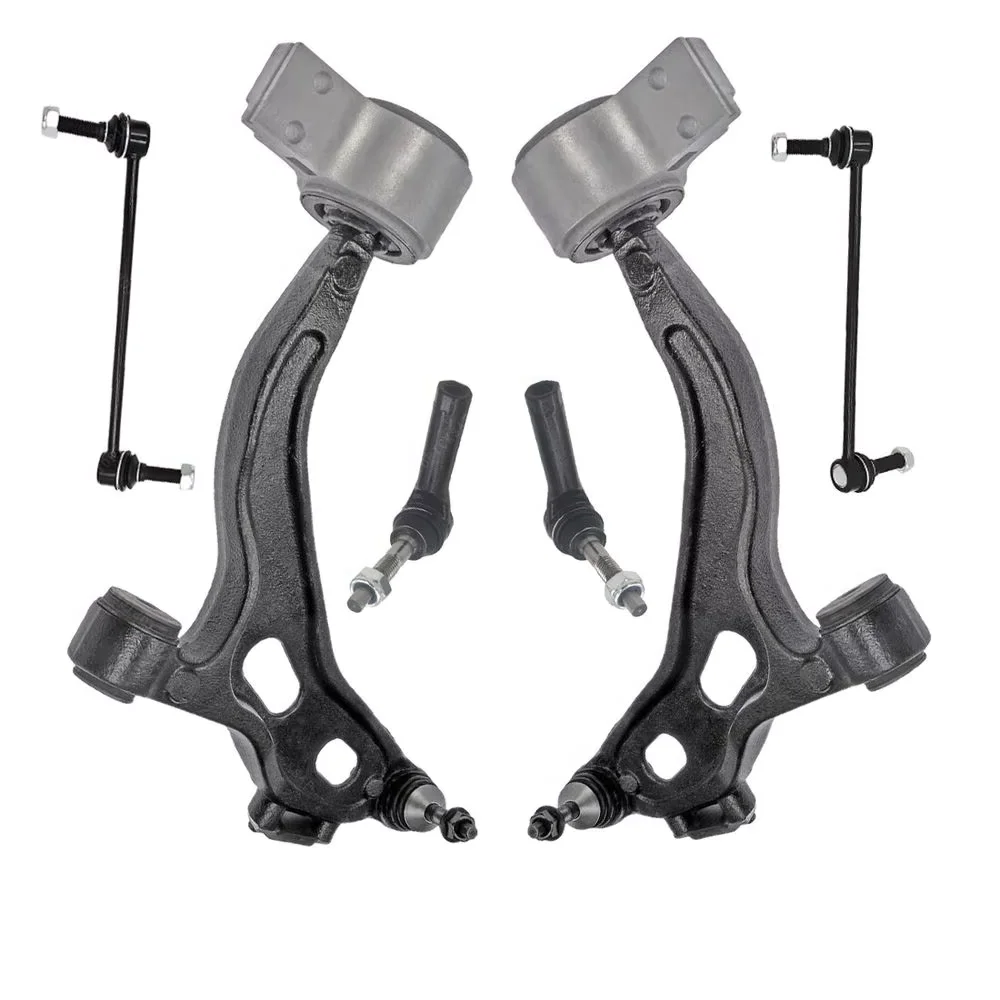 

TOPICKSAP 6pcs Front Lower Control Arm Assembly Sway Bar Link Kit for Ford Taurus Flex Lincoln MKS MKT 2010 2011 2012 AWD / FWD