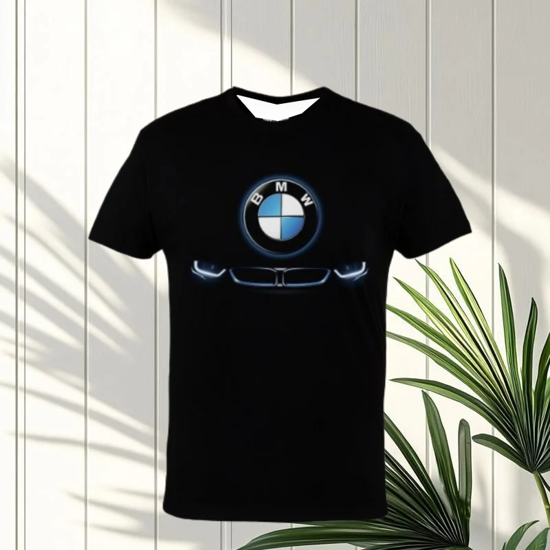 

Новинка лета 2025 года, мужская футболка BMW, негабаритный повседневный модный быстросохнущий спортивный топ на открытом воздухе