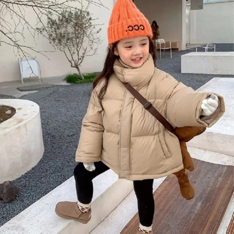 

2023 Korean Kids Outerwear Girl Winter Coat Children's padding winter jacket children's clothing for Toddler Girls Thicken Warm