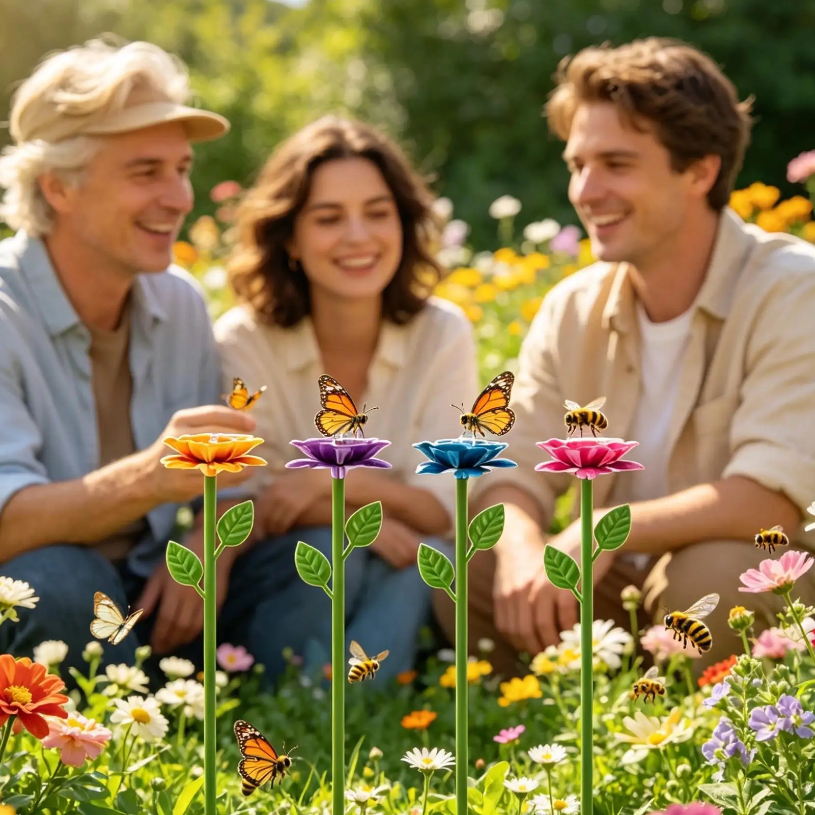 

Металлическая поилка для пчел с колышком, чаша для купания в форме бабочки, многофункциональная, для декора на открытом воздухе